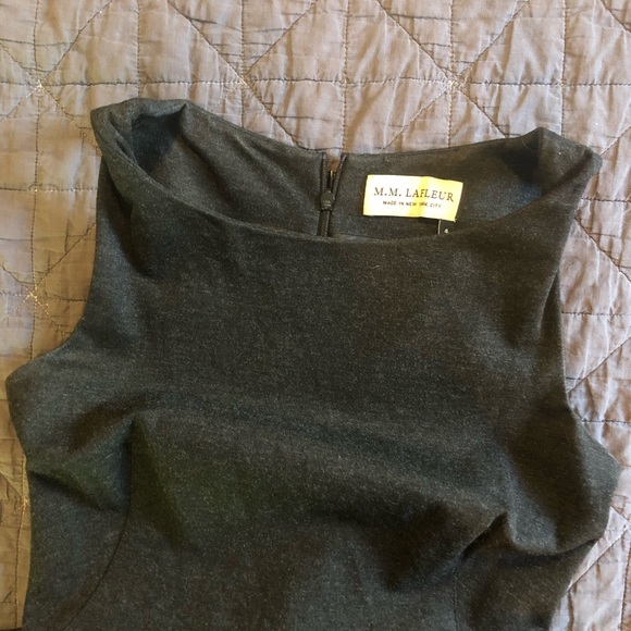 M.M. Lafleur Lydia Dress Charcoal size 4 - Picture 4 of 9